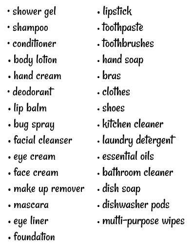 Avon check list